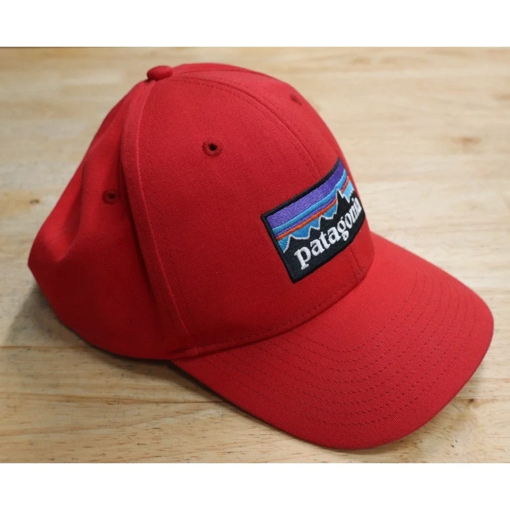 Patagonia Hat Adult Snapback Red Organic Cotton Big Logo